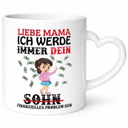 Finanzieller Sohn Geschenk Familie Geschenkidee lustiger Spruch Tasse