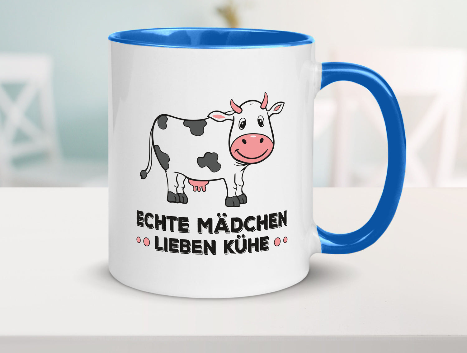 Echte mädchen lieben Kühe | Farm Farmer Bauer lustiger Spruch Geschenk Humor