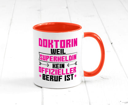 Superheldin Doktorin | Doktorand Doktortitel Geschenkidee Humor Tasse