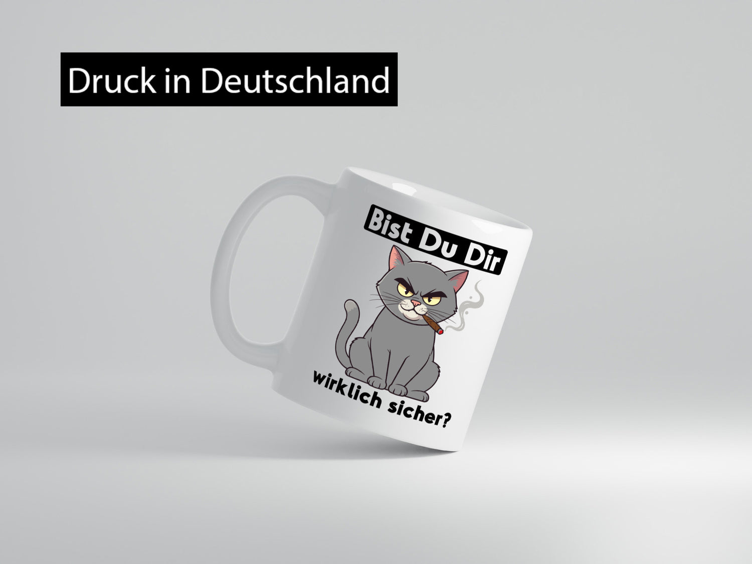 Bist du dir wirklich sicher? | Böse Katze Geschenk Tierliebhaber Humor lustiger