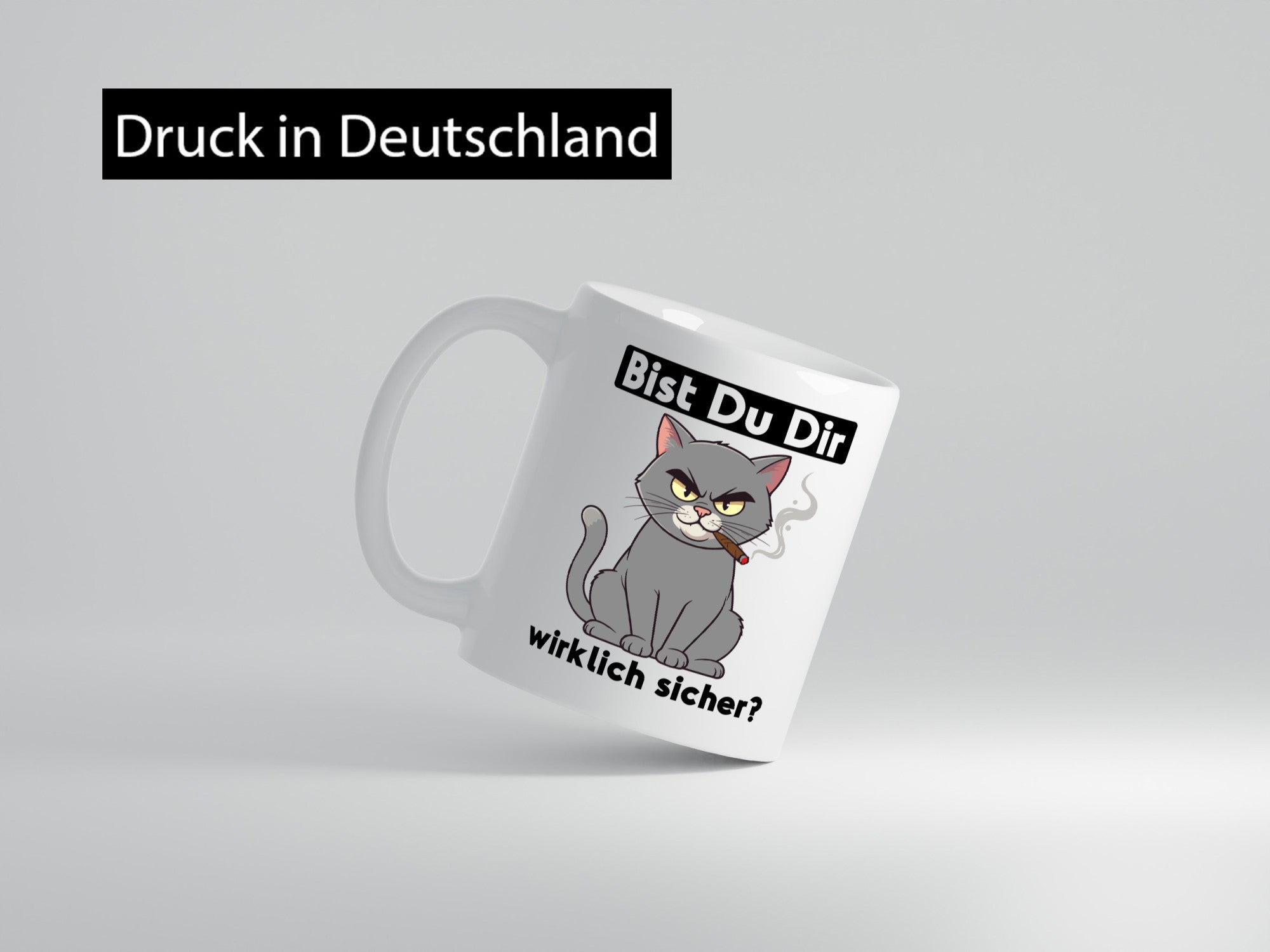 Bist du dir wirklich sicher? | Böse Katze Geschenk Tierliebhaber Humor lustiger