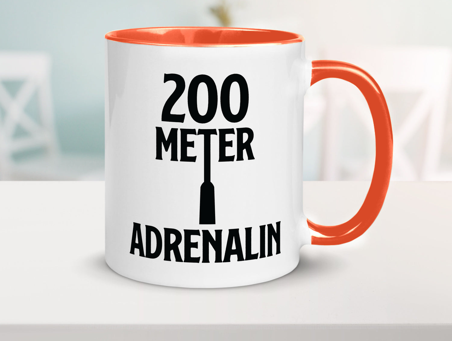 200 Meter Adrenalin v2 lustig Humor Geschenkidee Geschenk Tasse