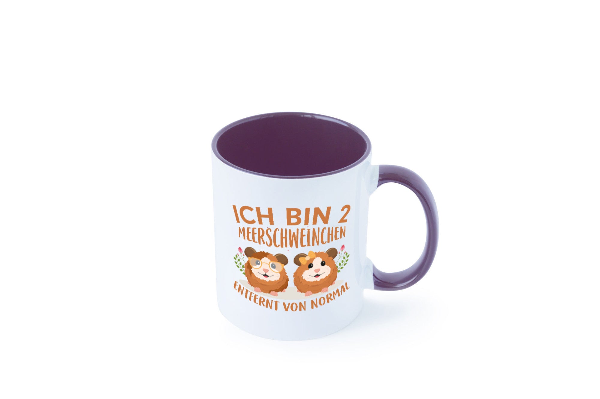 Zwei Meerschweinchen | Tierfreund Tasse Tier Liebe lustig Tierliebhaber Humor