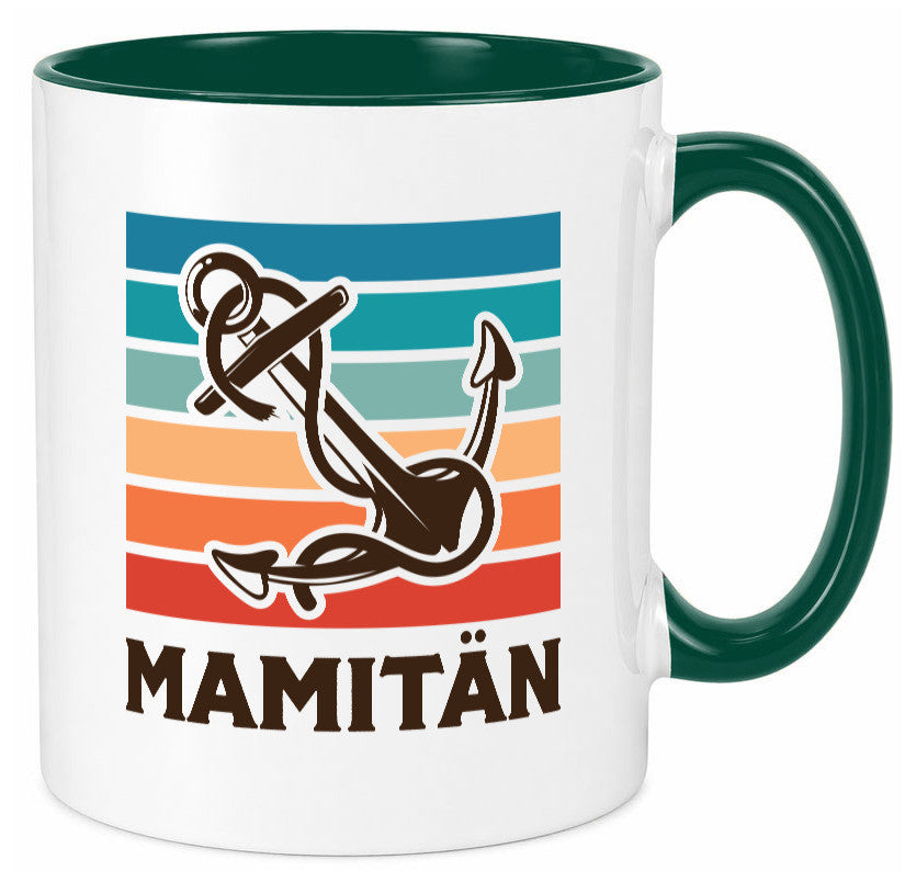 Mamitän | Schiff Boot Amker Muttertag Geschenk Familie Geschenkidee lustiger Tasse