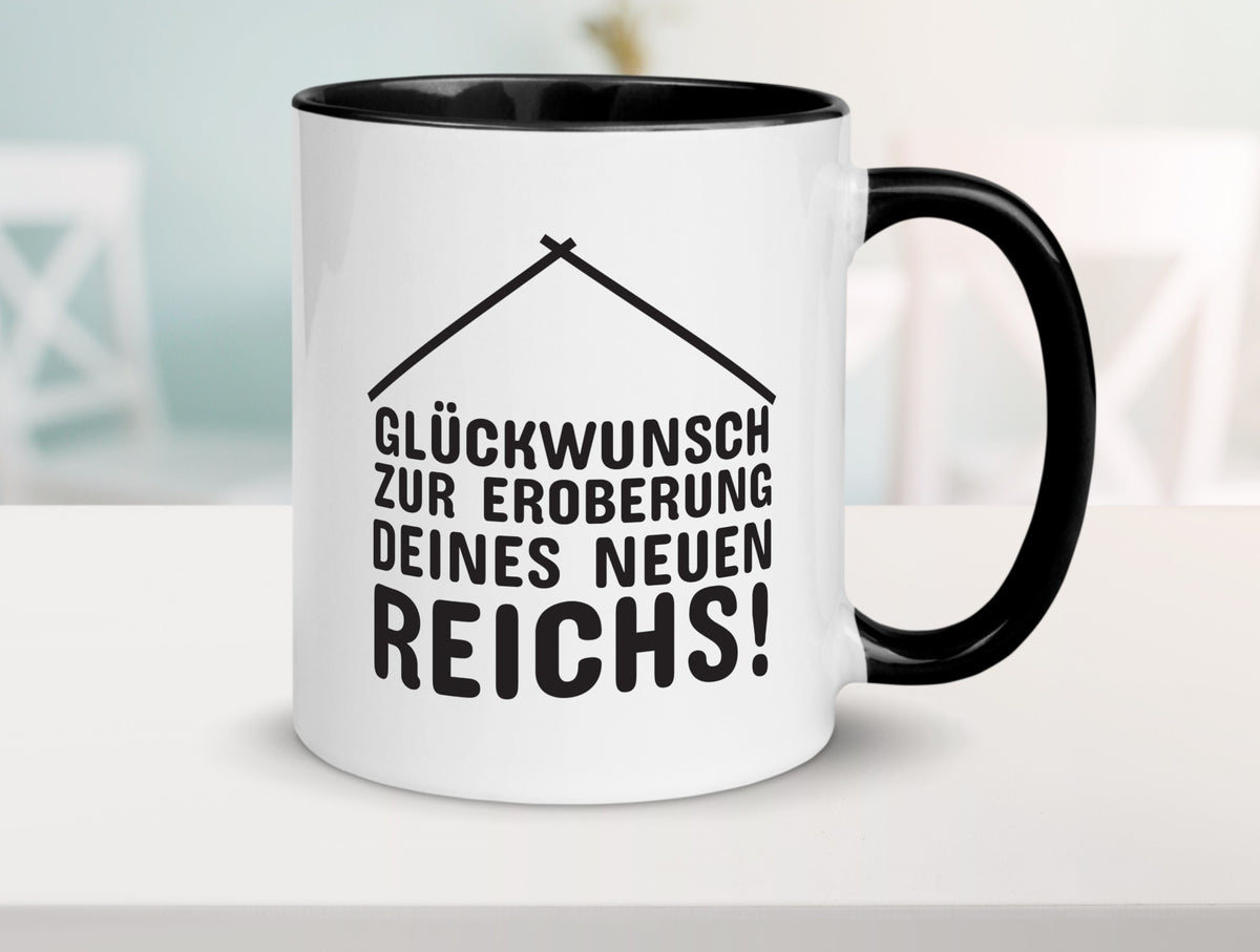 Neue Wohnung | Hausbesitzer Tasse Umzug Eigenheim Humor Geschenkidee