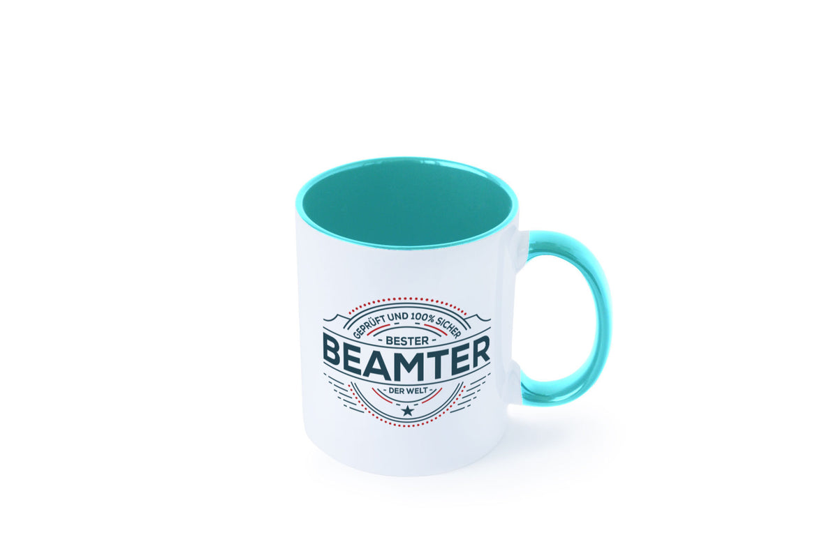 Geprüft und sicher: Beamter | Verbeamtung Dienst Humor Geschenkidee Tasse