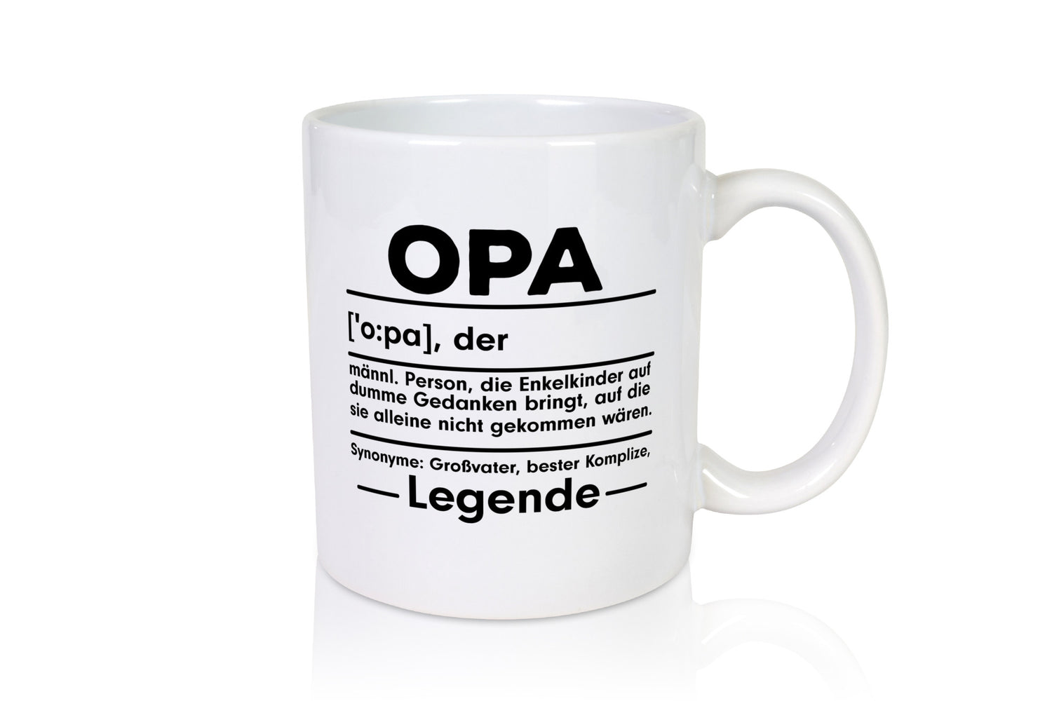 Opa Definition | Spruch Tasse Humor Großvater Familie Geschenkidee