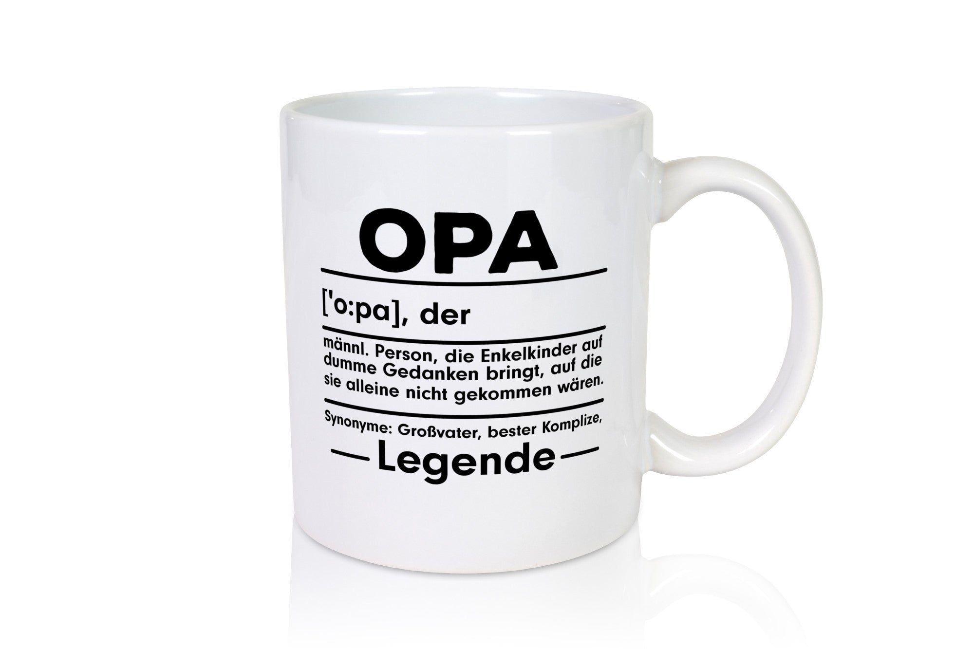 Opa Definition | Spruch Tasse Humor Großvater Familie Geschenkidee