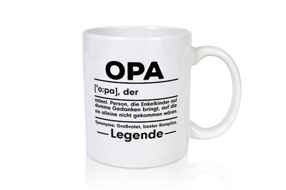 Opa Definition | Spruch Tasse Humor Großvater Familie Geschenkidee