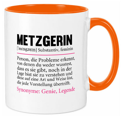 Metzgerin | lustig Fleischerin Humor v2 lustiger Spruch Geschenk Geschenkidee