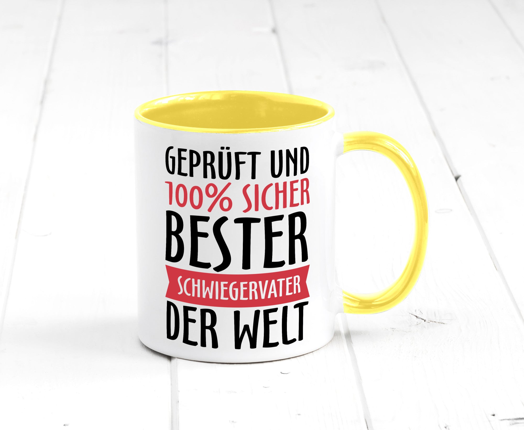 Bester Schwiegervater Geschenk Familie Geschenkidee lustiger Spruch Tasse