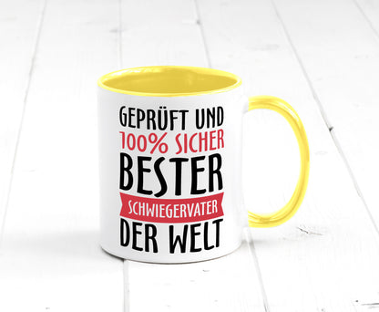 Bester Schwiegervater Geschenk Familie Geschenkidee lustiger Spruch Tasse