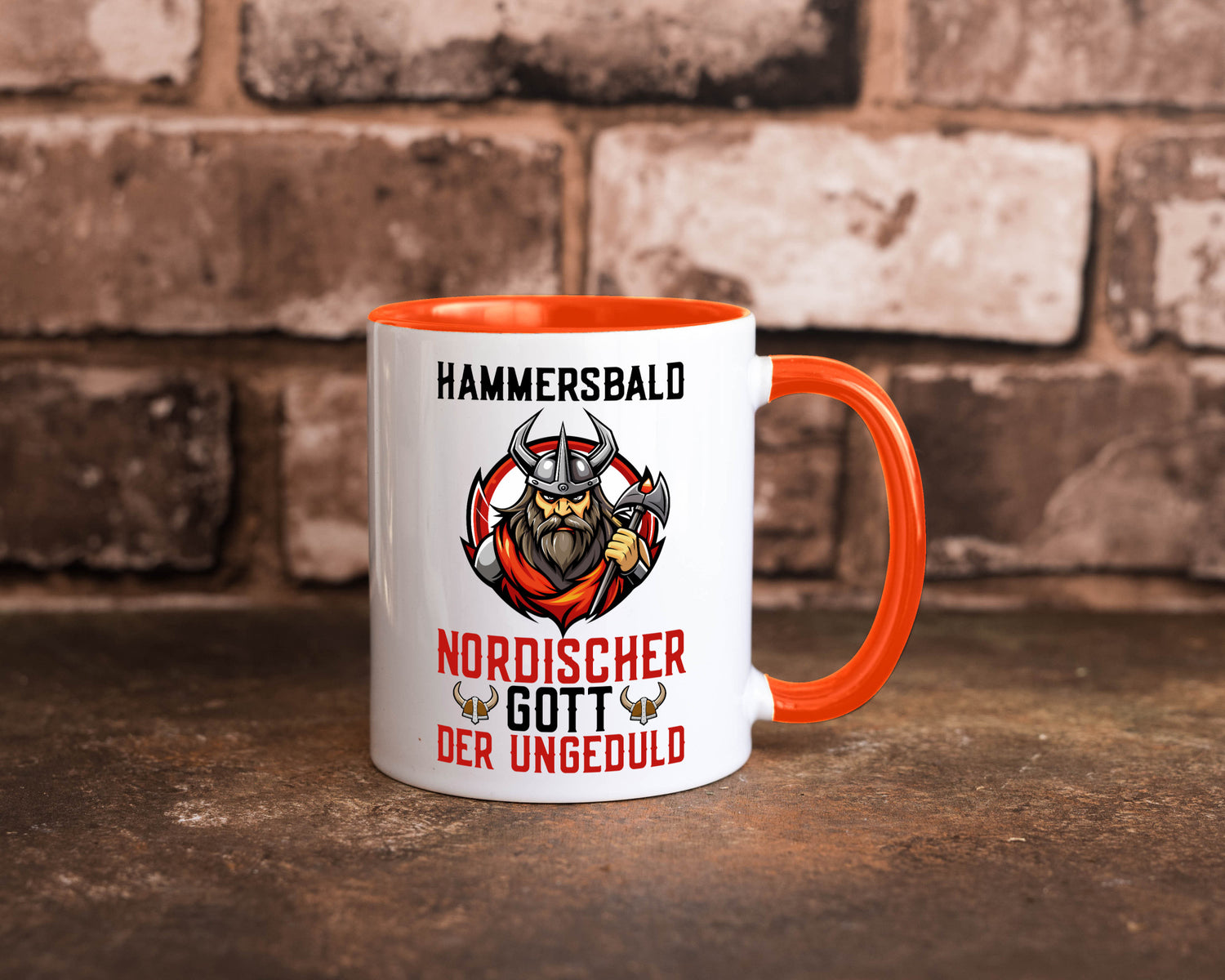 Hammersbald Nordischer Gott der ungeduld Humor Geschenkidee Tasse