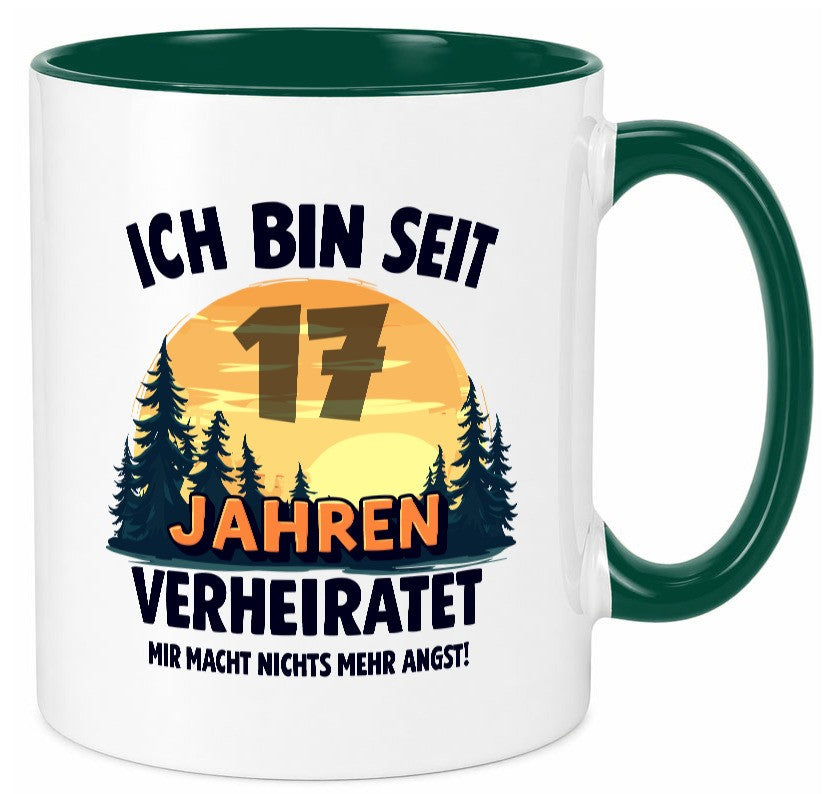 Ich bin Verheiratet | 17. Hochzeitstag Ehepaar v2 Geschenkidee Humor Tasse