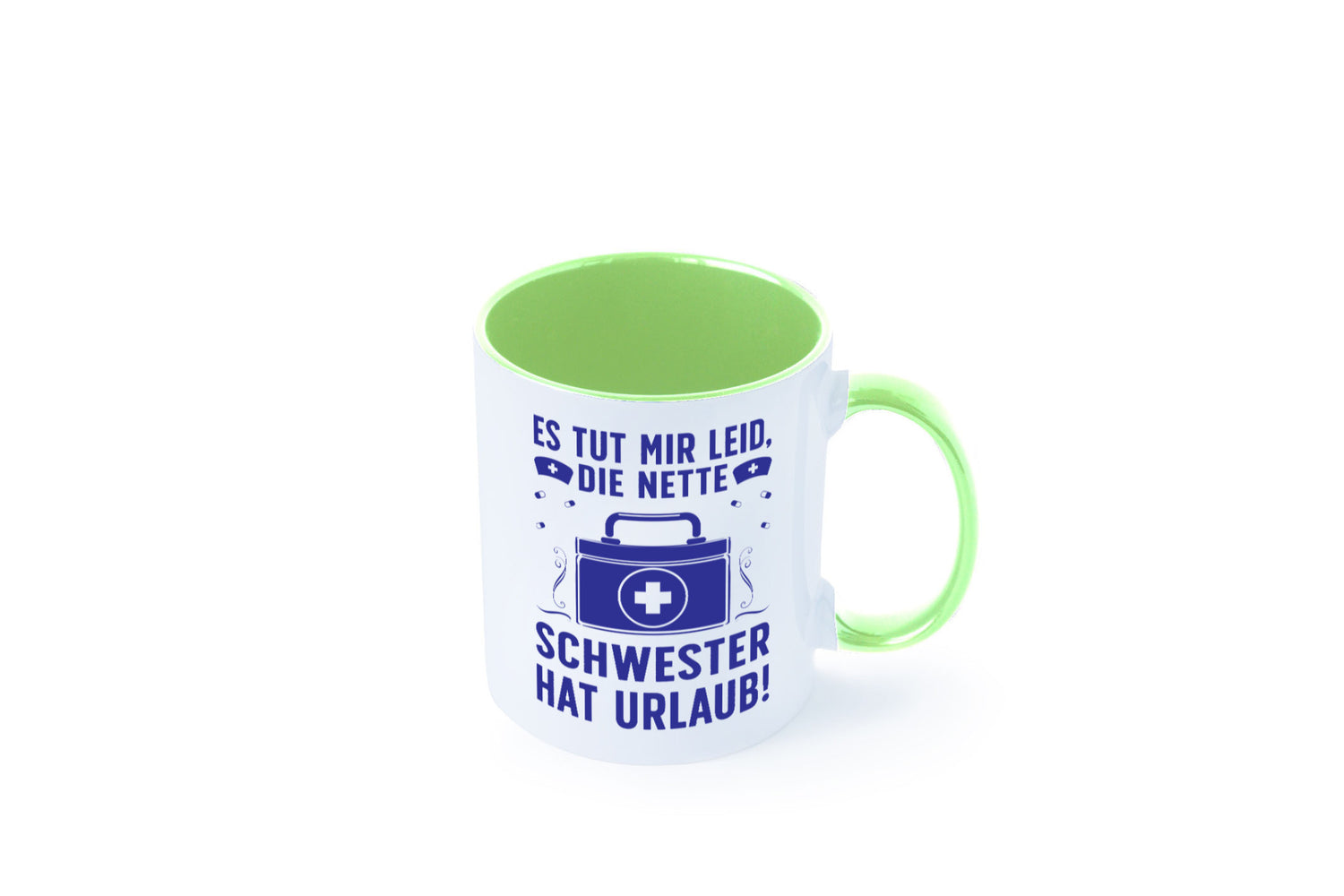 Nette Schwester hat Urlaub | Arztkoffer Tabletten lustiger Spruch Geschenk