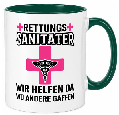 Rettungssanitäter | wir helfen wo andere Gaffen Geschenk Humor Geschenkidee Tasse