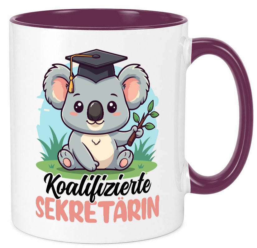 Koalifizierte Sekretärin | Büro Geschenkidee Arbeit Kollegen Humor Tasse