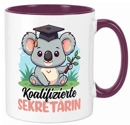 Koalifizierte Sekretärin | Büro Geschenkidee Arbeit Kollegen Humor Tasse