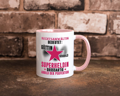 Bedeutung von Rechtsanwältin | Jurstin Anwältin Humor Geschenkidee Tasse
