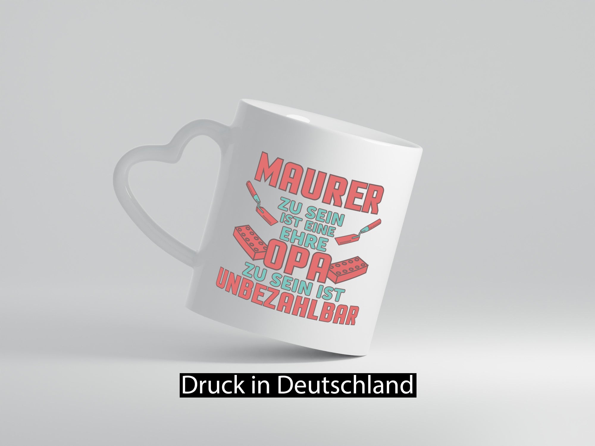 Maurer Ehre, Opa unbezahlbar | Steine Maurerkellen Humor Familie Geschenkidee