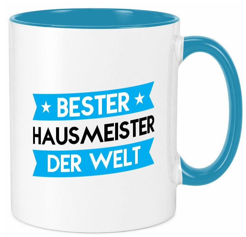 Bester Hausmeister | Hauswart lustiger Spruch Geschenk Humor Geschenkidee Tasse