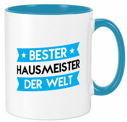 Bester Hausmeister | Hauswart lustiger Spruch Geschenk Humor Geschenkidee Tasse
