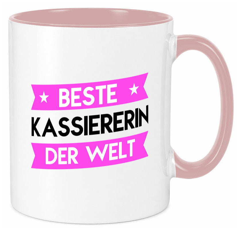 Beste Kassiererin lustiger Spruch Geschenk Humor Geschenkidee Tasse
