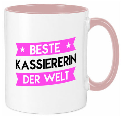 Beste Kassiererin lustiger Spruch Geschenk Humor Geschenkidee Tasse