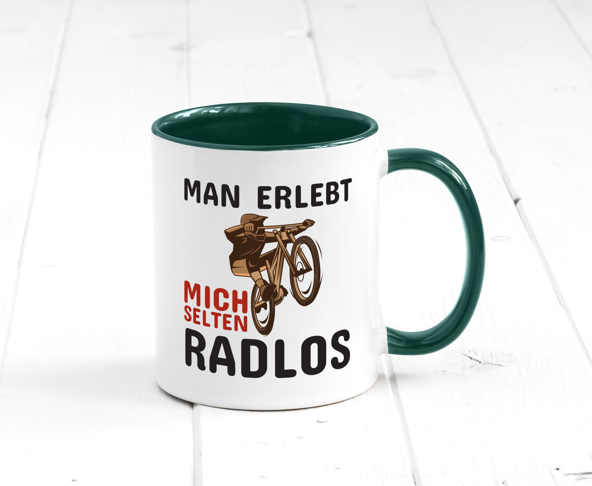 Selten Radlos | Spruchtasse Fahrrad Männer Humor lustiger Spruch Geschenk
