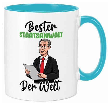 Bester Staatsanwalt | Anwalt Jurist v2 Geschenkidee Humor Tasse