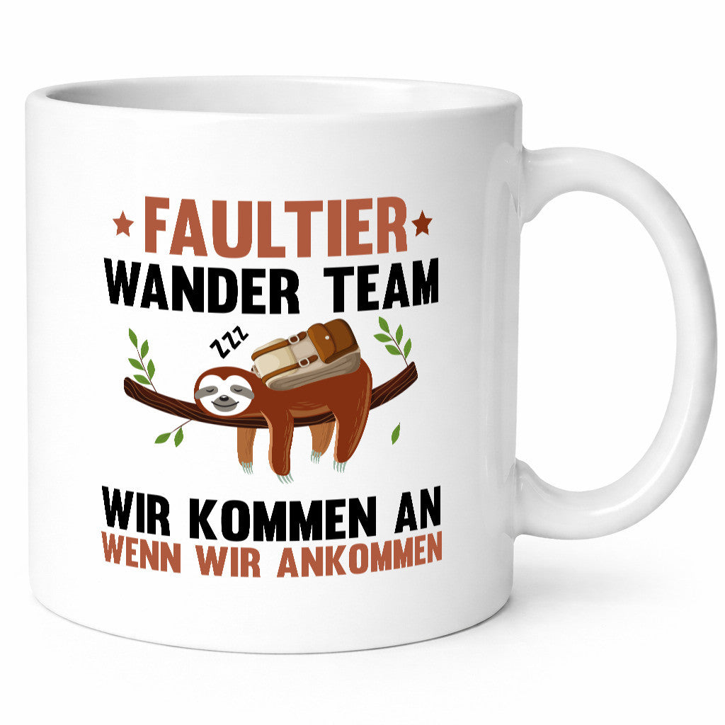 Faultier Wanderteam | Spruch Motiv Wandern lustig Tierliebhaber Humor Geschenk