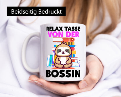 Relax Tasse: Bossin | Führungskraft Vorgesetzte Geschenk Humor Geschenkidee
