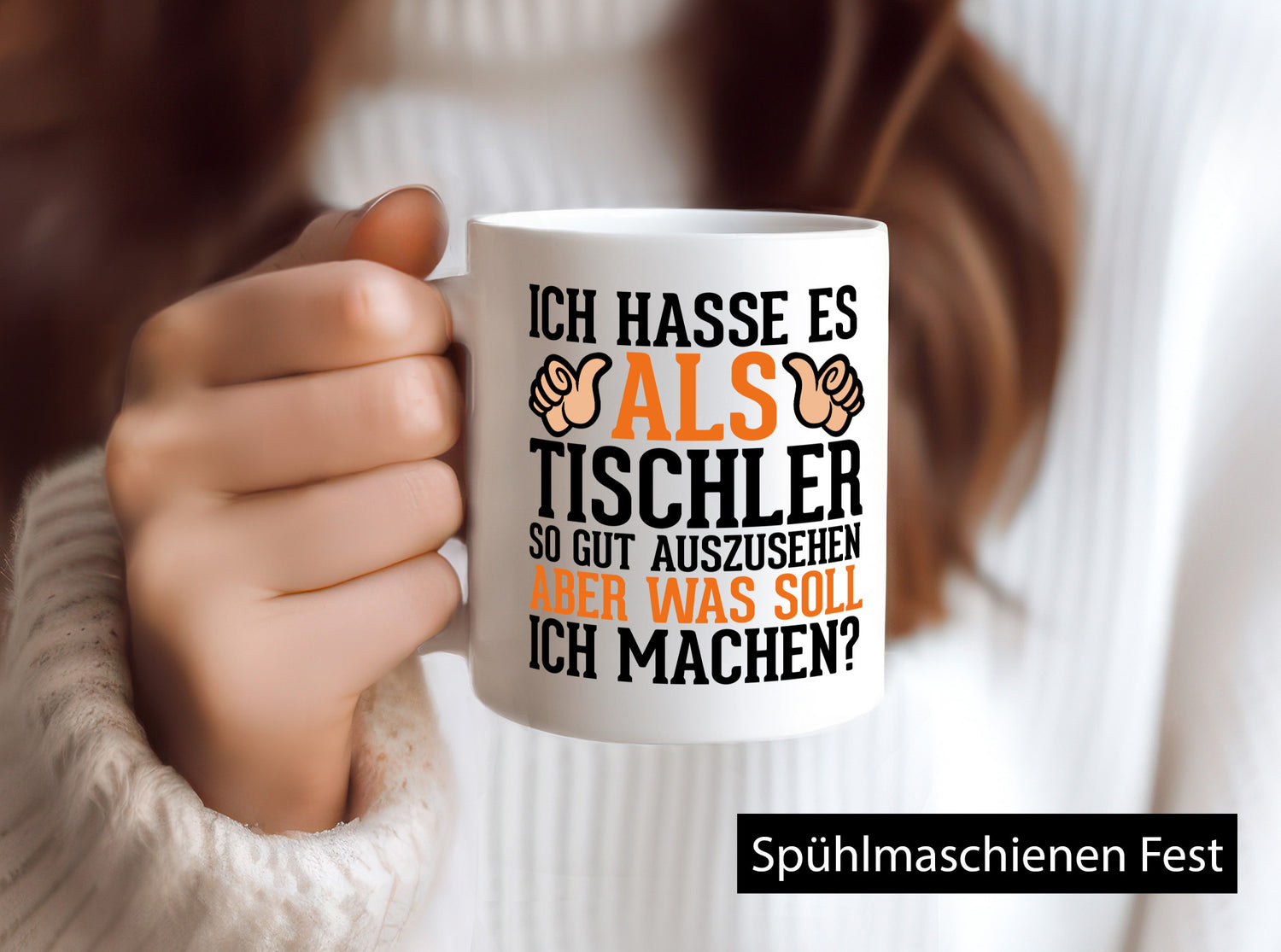 Gutaussehender Tischler | Schreiner Daumen hoch Holz lustig Humor Geschenkidee