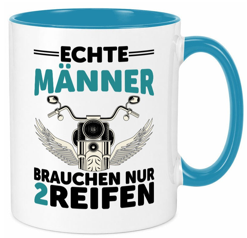Echte Männer | Motorrad Tasse Motorradfahrer Biker lustiger Spruch Geschenk