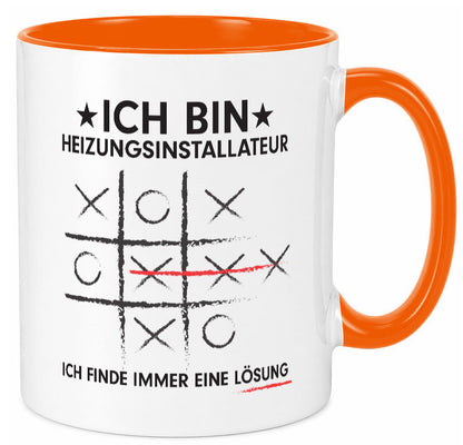 Löse Probleme: Heizungsinstallateur | Heizungsbauer Humor Geschenkidee Tasse