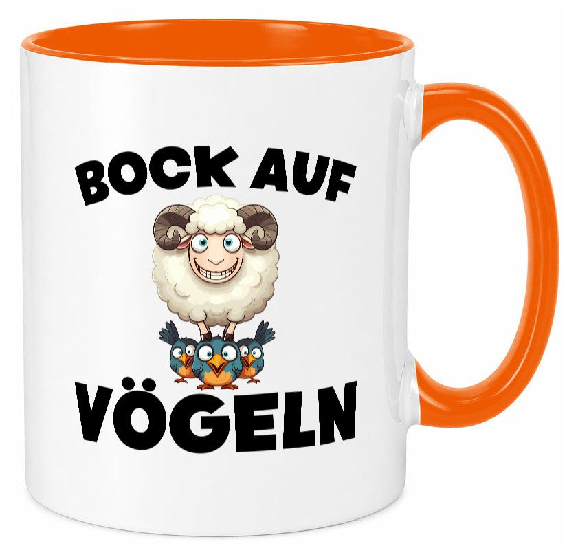 Bock auf Vögeln | Vögel Lustig v2 Humor Geschenkidee Geschenk Tasse