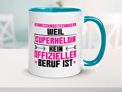 Superheldin Vermessungstechnikerin | Techniker Humor Geschenkidee Tasse