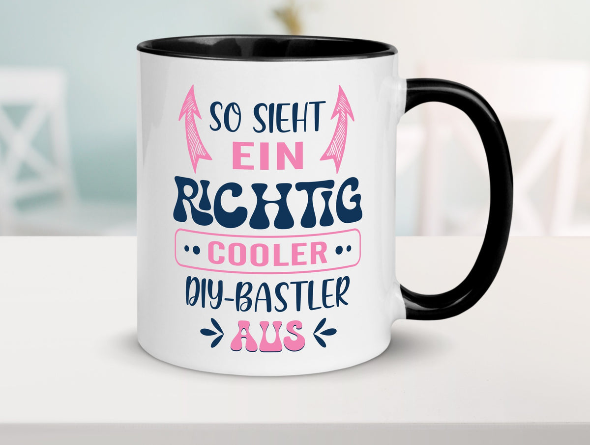 Richtig Cooler DIY Bastler | Basteln Handmade Humor Geschenkidee Tasse