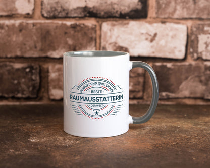 Geprüft und sicher: Raumausstatterin | Wohn Ausstatterin Humor Geschenkidee