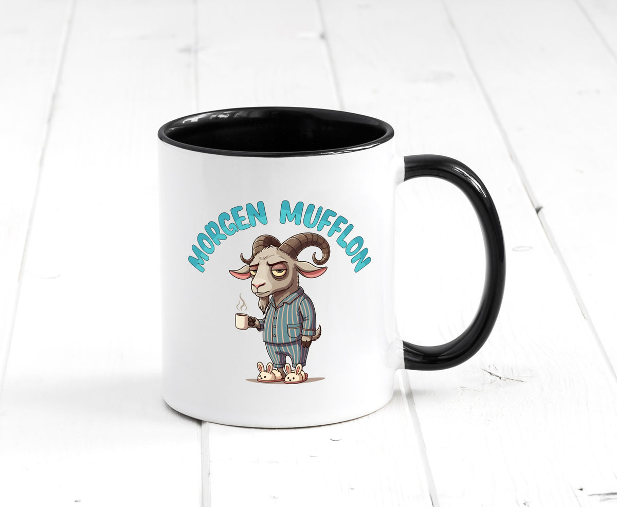 Morgen Mufflon | Morgenmuffe v2 lustig Humor Geschenkidee Geschenk Tasse