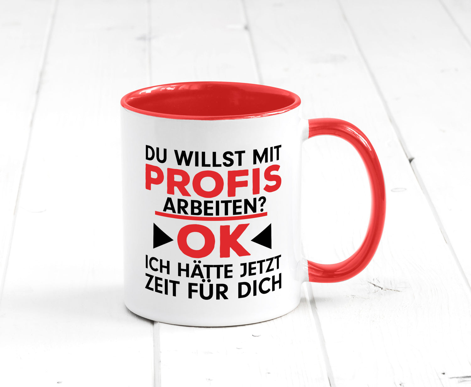 Profi Arbeiter | Arbeit Tasse mit Profis Beruf Geschenk Kollegen Büro lustiger