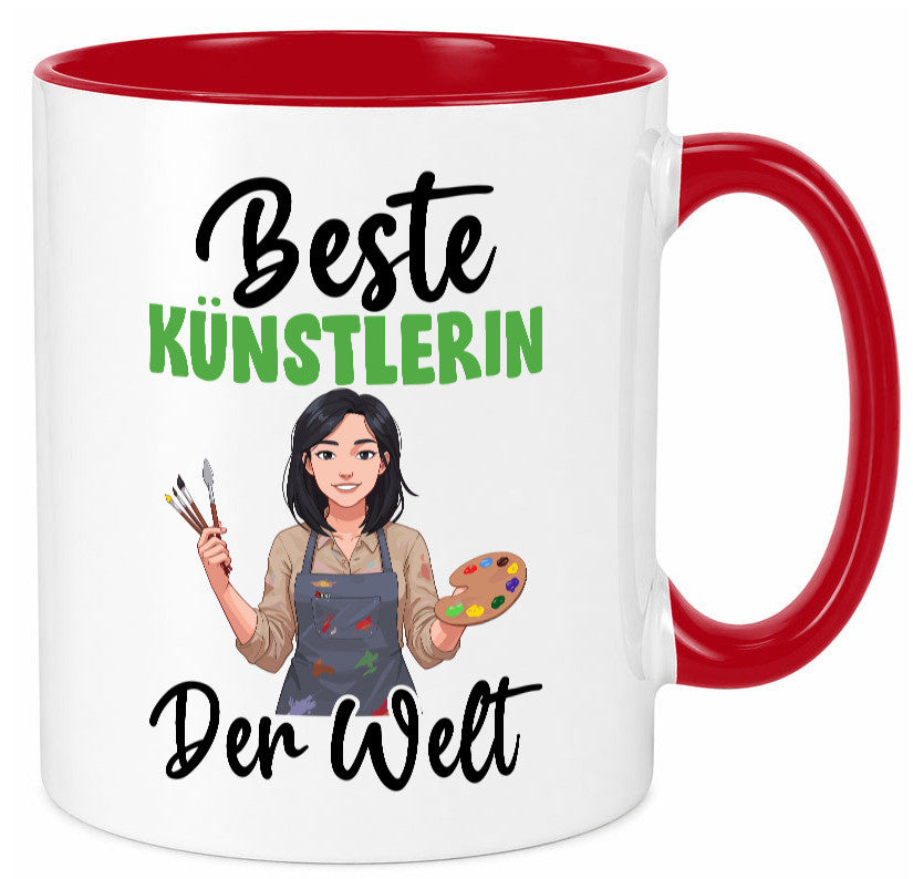 Beste Künstlerin| Kunst Geschenk Humor Geschenkidee lustiger Spruch Tasse