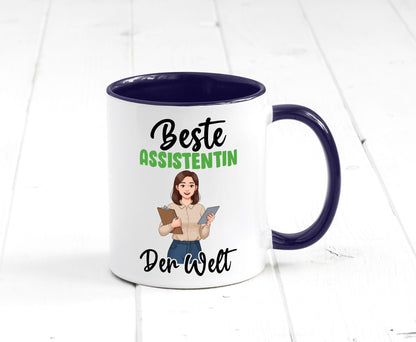 Beste Assistentin | Assistenz Hilfskraft v2 Geschenkidee Humor Tasse