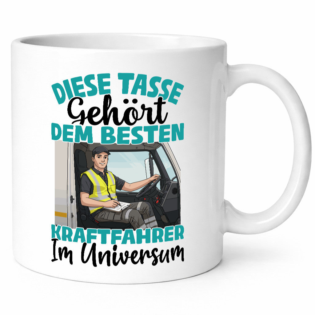 Im Universum: Kraftfahrer | Lastwagen LKW Fahrer lustig Humor Geschenkidee
