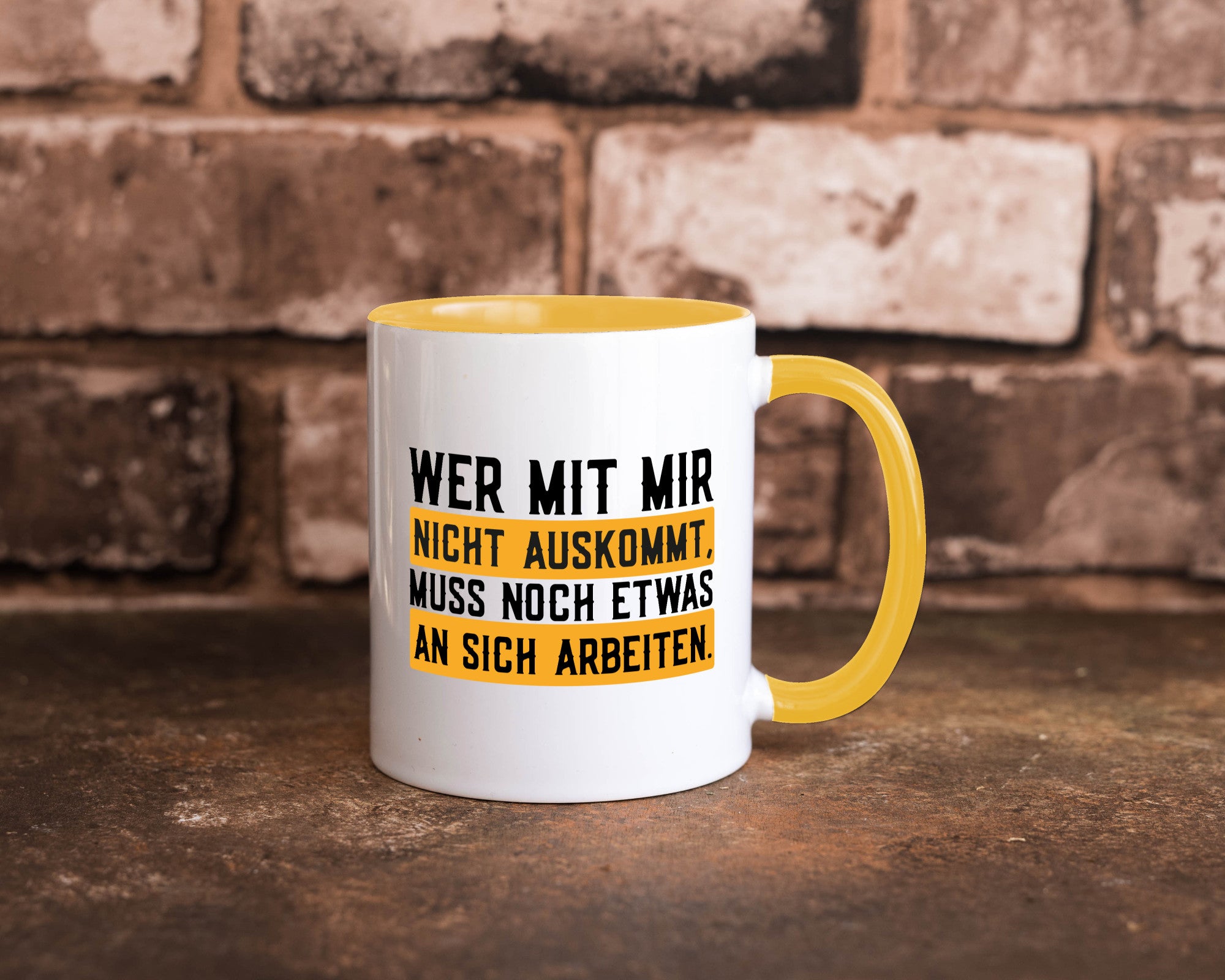 Wer mit mir nicht auskommt | Selbstbewusst lustiger Spruch Geschenk Humor