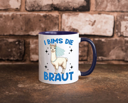 I Bims die Braut | Lama JGA Hochzeit lustig Humor Geschenkidee Geschenk Tasse