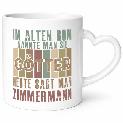 Heute sagt man: Zimmermann | Handwerker Holzbau lustiger Spruch Geschenk Humor