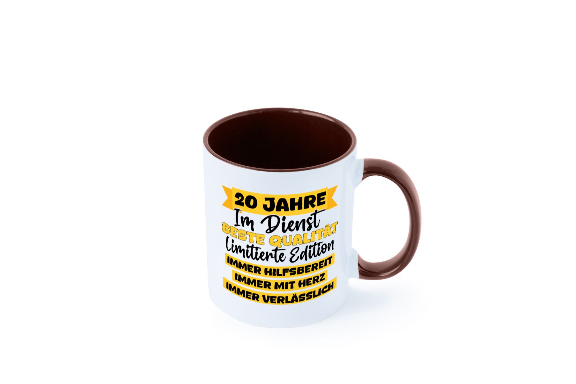 20 Jahre im Dienst | Jubiläum Arbeit v8 Geschenkidee Kollegen Büro Humor Tasse