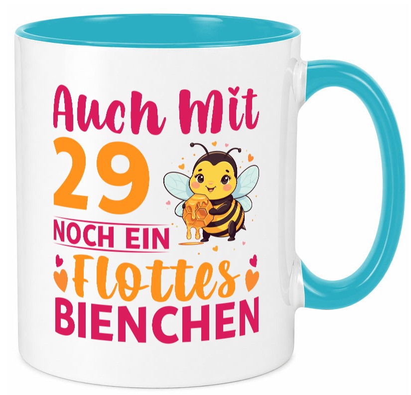 29. Geburtstag | Flottes Bienchen 29 Jahre lustig Geschenkidee Geschenk Tasse