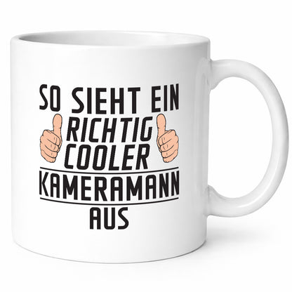 Richtig Cooler Kameramann | Kamera lustig Humor Geschenkidee Geschenk Tasse